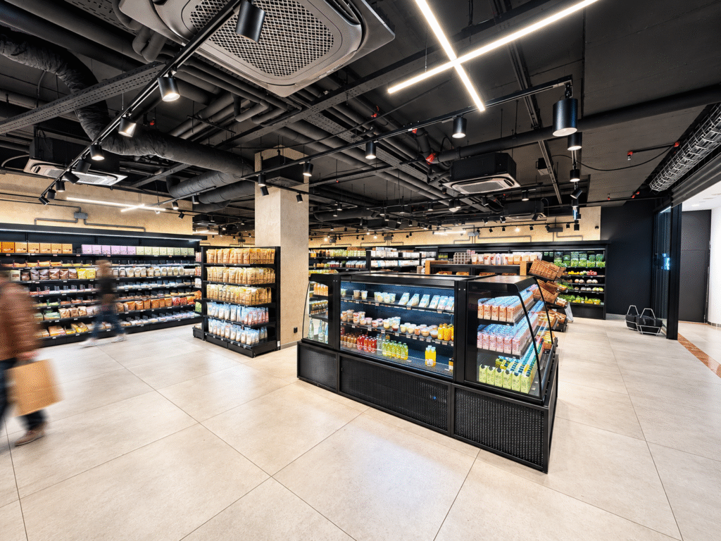 Prodejna Vilgain Health Store v OC Flora, Praha 3.