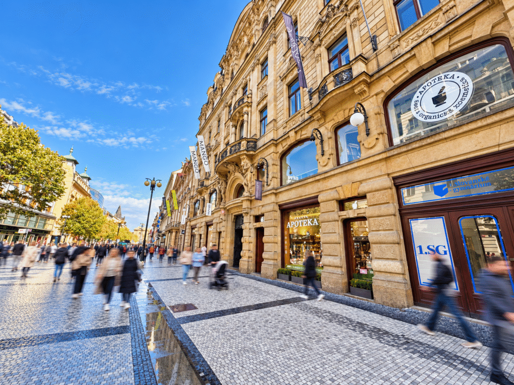 Prodejna Havlíkova Apotéka, Na Příkopě 850/8, Praha 1.